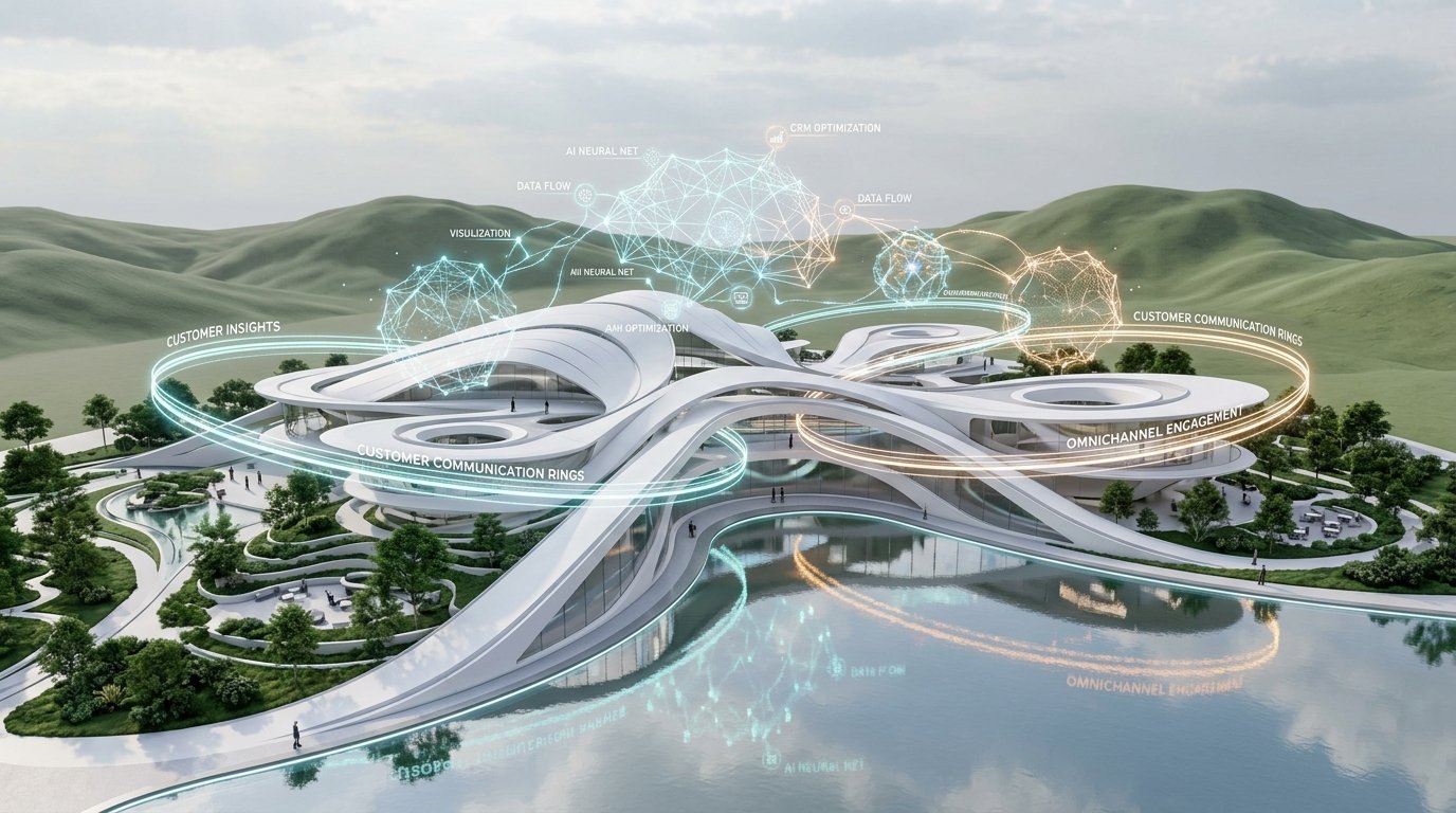 Ashviro iCEs 3D AI Neural Business Ecosystem Render